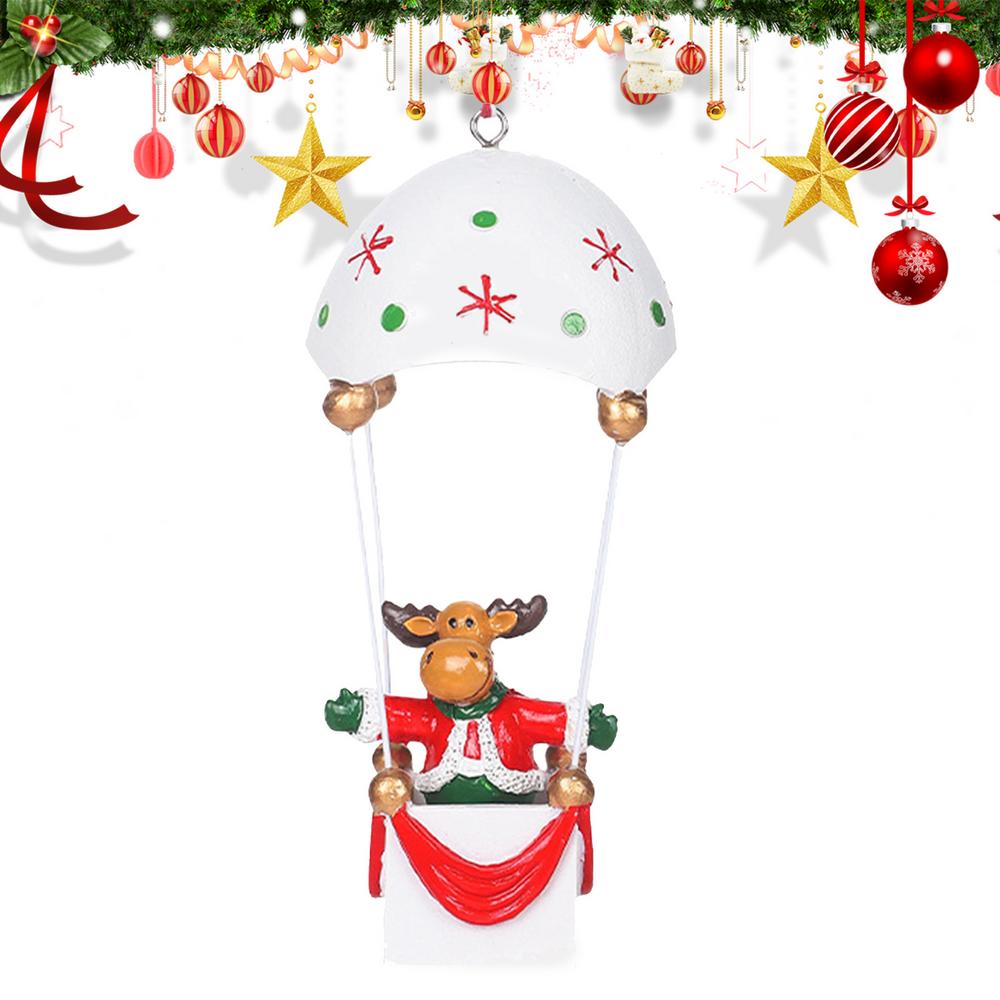 Christmas Parachute Flying Toys Snowmen In Parachute Decoration Christmas Tree Decoration Toys Parachute Santa Claus Ornament