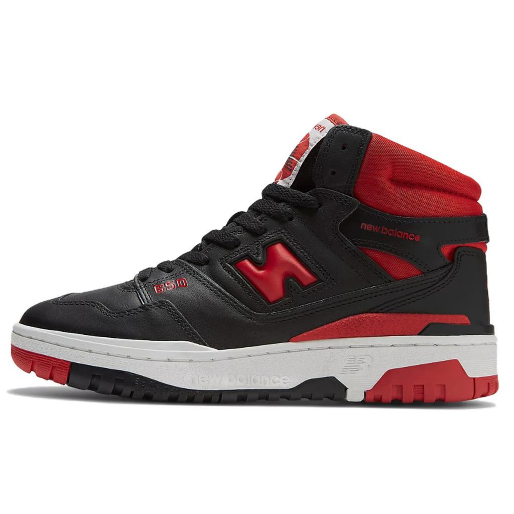 New Balance 650R Schwarz Rot Unisex Sneaker Weiß BB650RBR