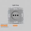 1Pcs Dual USB Fast Charge Panel Wall Switch EU French Socket Module  for EU Standard Wall Mount DIY