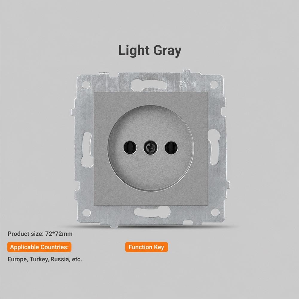 1Pcs Dual USB Fast Charge Panel Wall Switch EU French Socket Module  for EU Standard Wall Mount DIY
