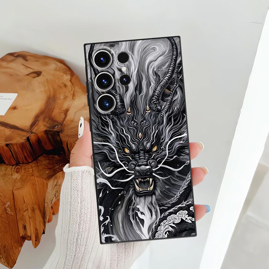 Dragon Tiger Case for Samsung Galaxy S25 Ultra S10 S9 Note 20 Ultra 8 9 10 S21 FE S24 Plus S20 S23 Cool Funda Phone Cover