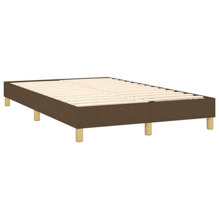 Exclusive House - Slatted Bed Base with Mattress Dark Brown 120x200 Cm