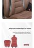 Breathable Nappa Leather Lumbar Support Car Seat Cushion for Mercedes-Benz & BMW
