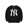 New MLB Base Logo Knitwear Unisex Black 3AKCB0121-50BKS