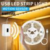 LED Light Strip With Motion Sensor Dimmable Flexible Light Bars For Home Living Room Background Wall Ambient Decorative Lighting