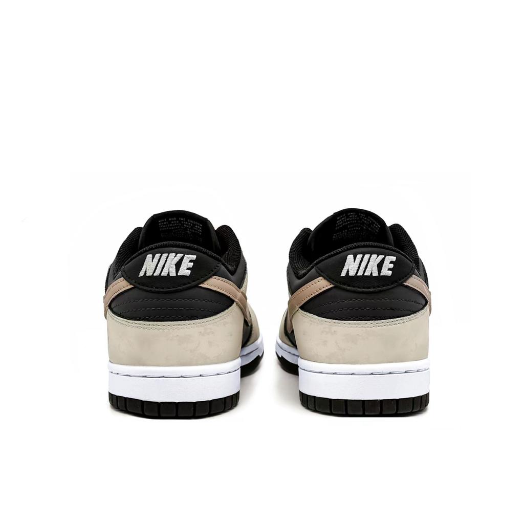 Nike Dunk Rutschfest Abriebfest Niedrig geschnittene Skateboard-Schuhe Unisex Schwarz Beige Braun DD1391-100(Team1921-A-)