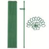 Garden Plant Support Stakes for Roses Orchid Climbing Vines Anti Tipping Pole Single Stem Flower Stakes Plant Cage Support Frame