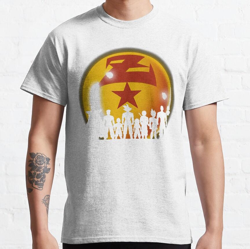 2026 Hot Selling Summer Fashion New Dragon Ball Saiyan Printed Street Hip Hop Outdoor Cotton Loose Round Neck Tshirt Large