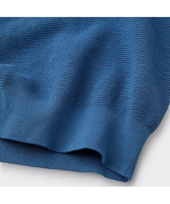 Henlikoteun [British Sporting Club] Waffle Short-Sleeves Polo Knit Abwam26711Bux
