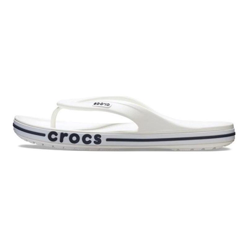 Crocs Bayaband Simple Comfort Outdoor Breathable Anti-rub Sports Slides Unisex White Blue 205393-126 43-44