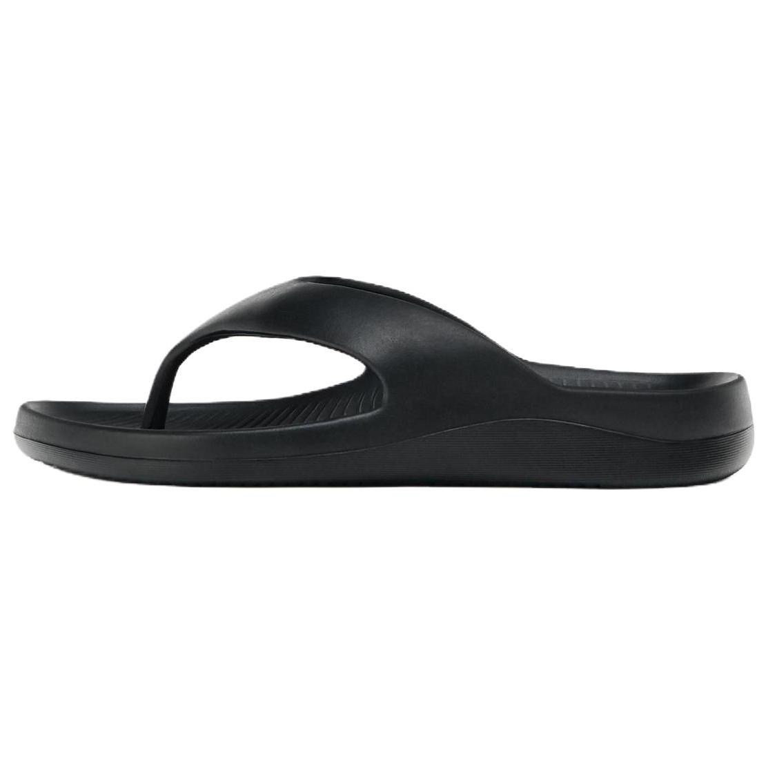 Zara Модные шлепанцы-вьетнамки из ЭВА, предотвращающие натирание, женская обувь, черные 15503510800 37