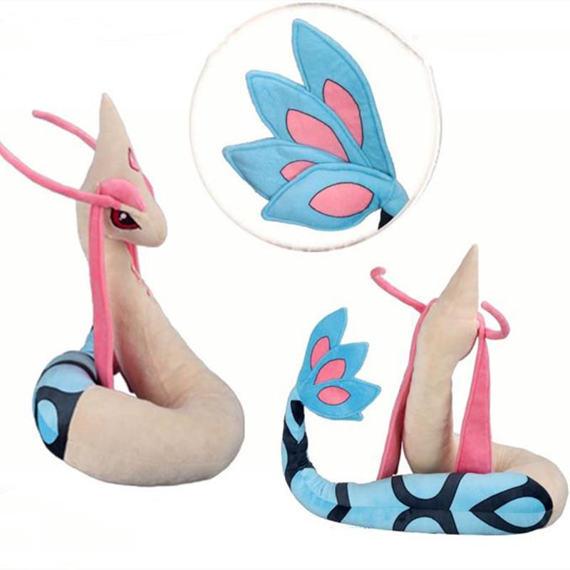 Big Size Shiny  Milotic Plush Toy Cartoon Animals Stuffed Pillow Doll Children'S Day Gifts