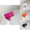 Stylish Black Pu Envelope Clutch Bag For Women Fashionable Summer Accessory