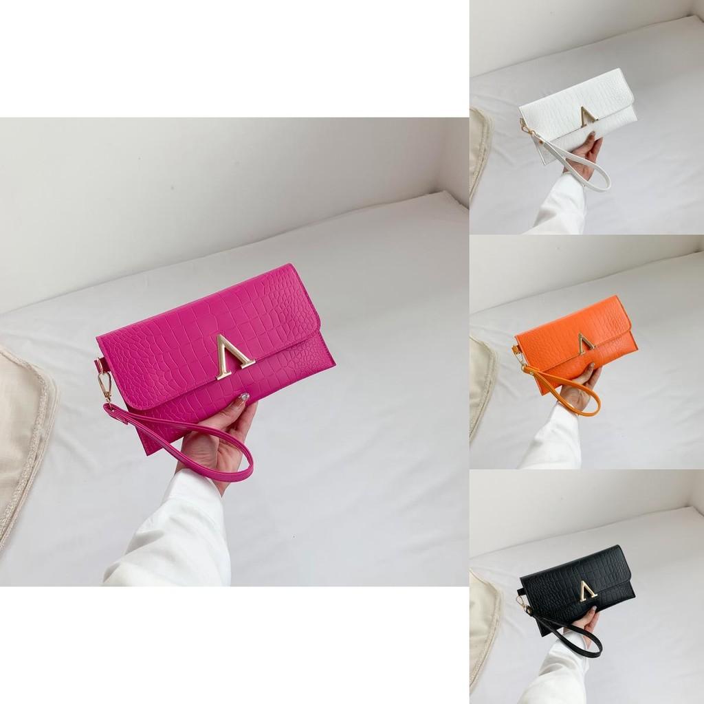 Stylish Black Pu Envelope Clutch Bag For Women Fashionable Summer Accessory