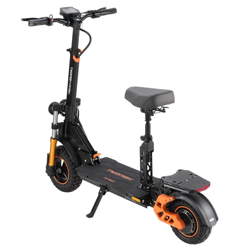 TWOFISH V5 MAX Electric Scooter with Seat, 800W Motor, 48V 18Ah Battery