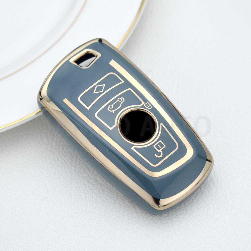 Tpu Car Key Case Cover For Bmw 1 3 5 7 Series X3 X4 M3 M4 M5 520 525 F30 F10 F18 118I 320I Key Protector Soft Shell Key Chains