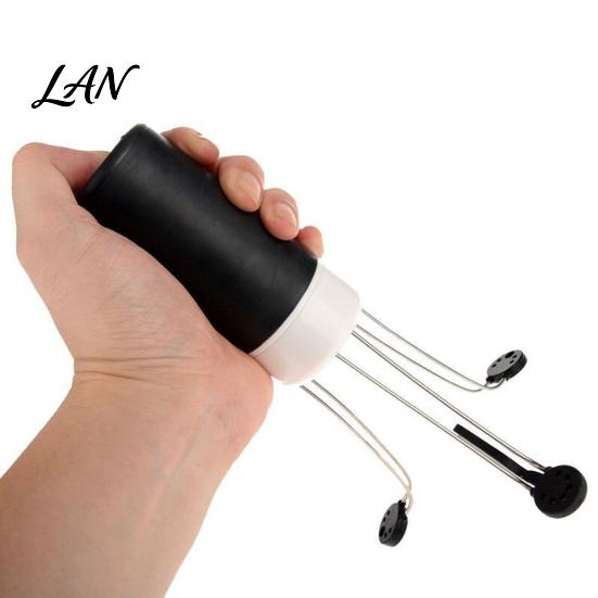 Frusta Elettrica Automatica per Salse, Mixer da Cucina a Mano Libera, 3 Velocità, Funzionamento a Batteria, Strumento di Mescolamento in Silicone, Gadget, Base Triangolare Stabile, Senza Fili