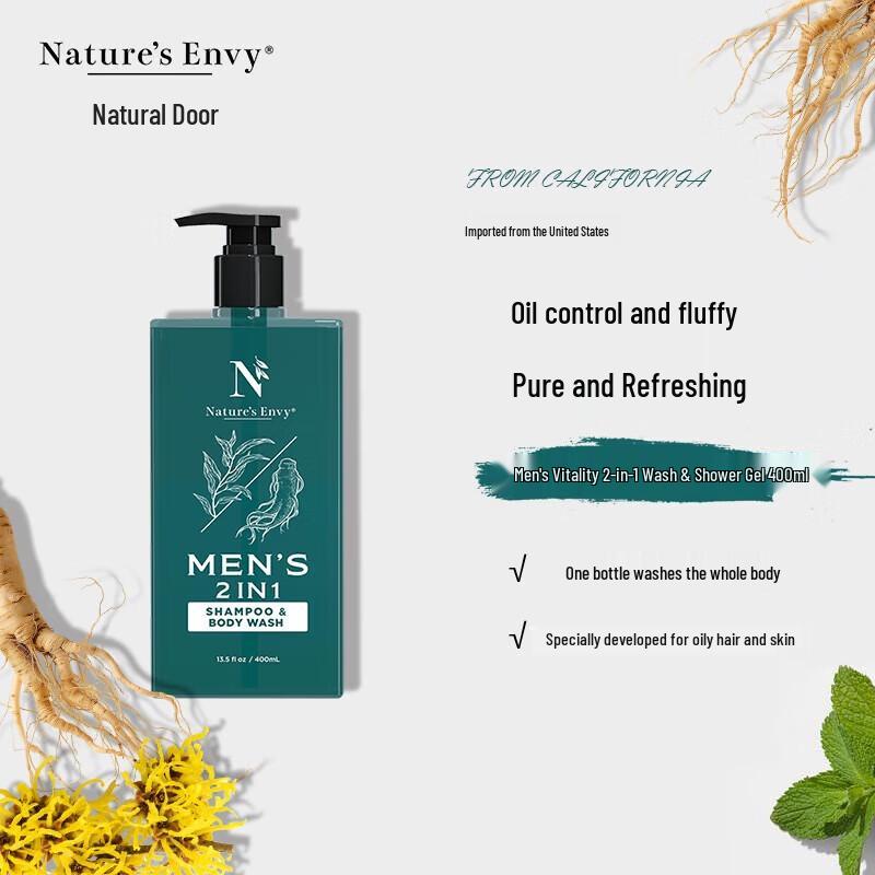 

Nature s Gate Men s 2-in-1 Vitality Wash & Shampoo