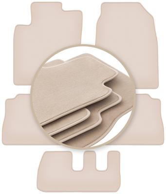PREMIUM Beige Floor Mats For: Chevrolet Captiva 7-seater 2006-2017