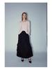 [Shi Shi] Women's Slim Fit Wool Cardigan - Boat Neck, Single-Breasted, Long Sleeve, Slightly Elastic, V8141