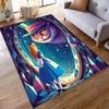 Long Rug Alice in Wonderland with Cheshire Cat Through Magic Mirror Art Decor