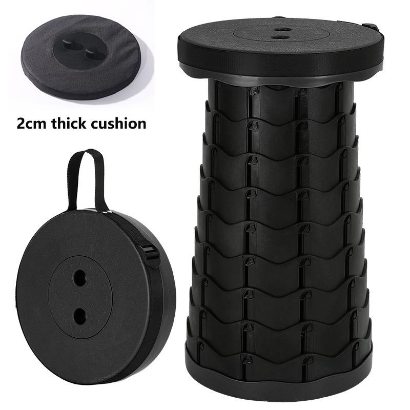 Upgraded Folding Stool Lightweight Yet More Sturdy with Load Capacity 400lbs Space Saving Furniture Stools for Camping Fishing