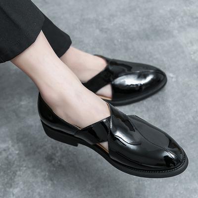 Fashion Summer Men's Leather Sandals Luxury Brand Designer Business Sandals New Outdoor Handmade Non-Slip Casual Shoes for Men Mocassins