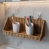 Étagère de rangement avec crochets Panier mural Grand design ventilé Panier compact pour cuisine salle de bain