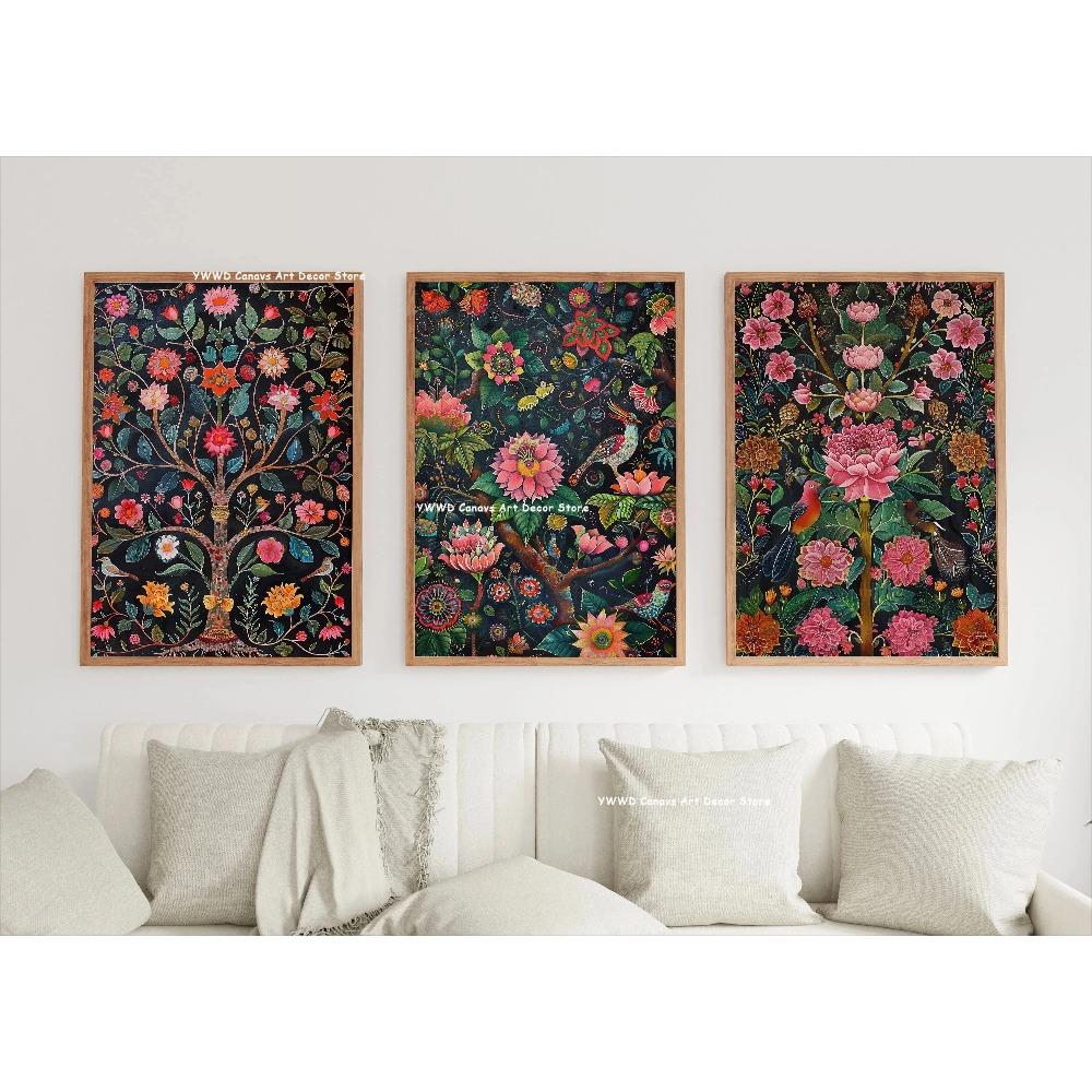 3pcs/set Japanese Mountain Landscape Zen Art Canvas Prints Forest Landscape Wall Art Posters Suitable for Modern Home Decor Gift
