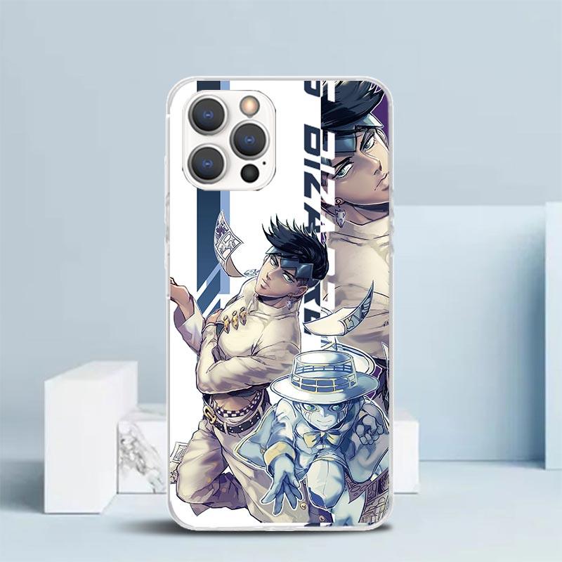 JoJo Bizarre Adventure Anime Phone Case For IPhone 16 17 Air 16E 15 14 Plus 13 Mini 12 11 Pro Max 7 8 + SE 2020 Soft TPU Back Co
