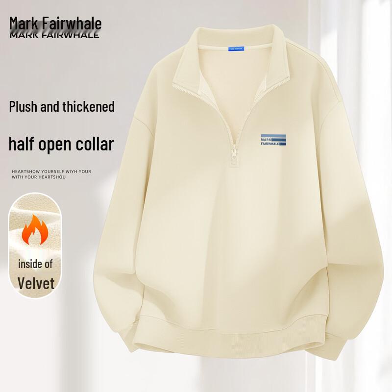 

Mark Fairwhale Men s Fleece Half-Zip Stand-Collar Sweatshirt XL (180)