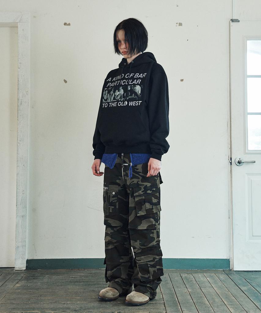 THEVINYLHOUSE Military Cargo Pants Camo