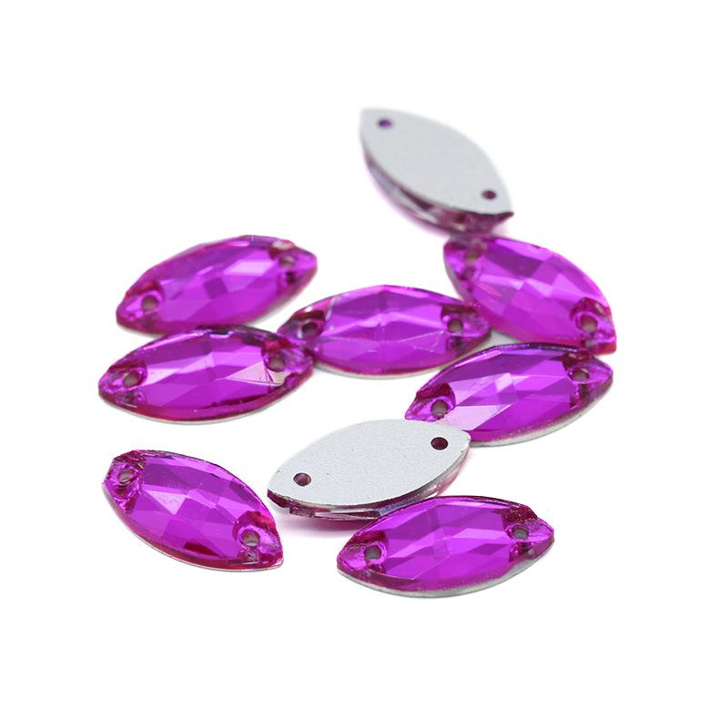 Premium Flat-Bottomed Double-Hole Glass Sewing Drill and Rhinestone Stickers for DIY Clothing, Shoes, Hats, and Bags.