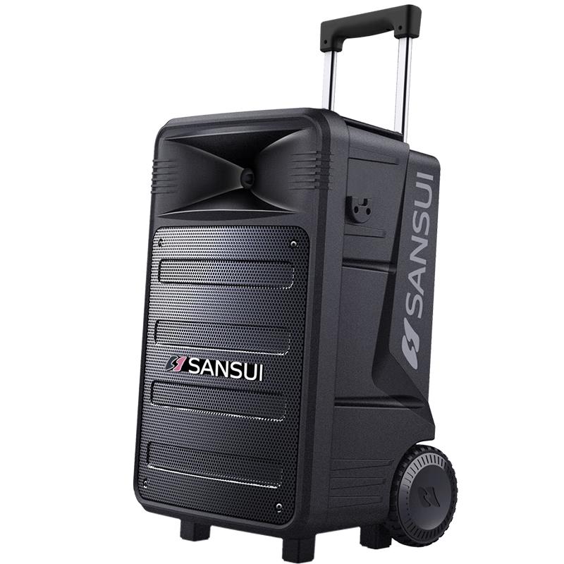 

SANSUI TB12 Portable KTV Bluetooth Trolley Speaker CN plug (adapter included)