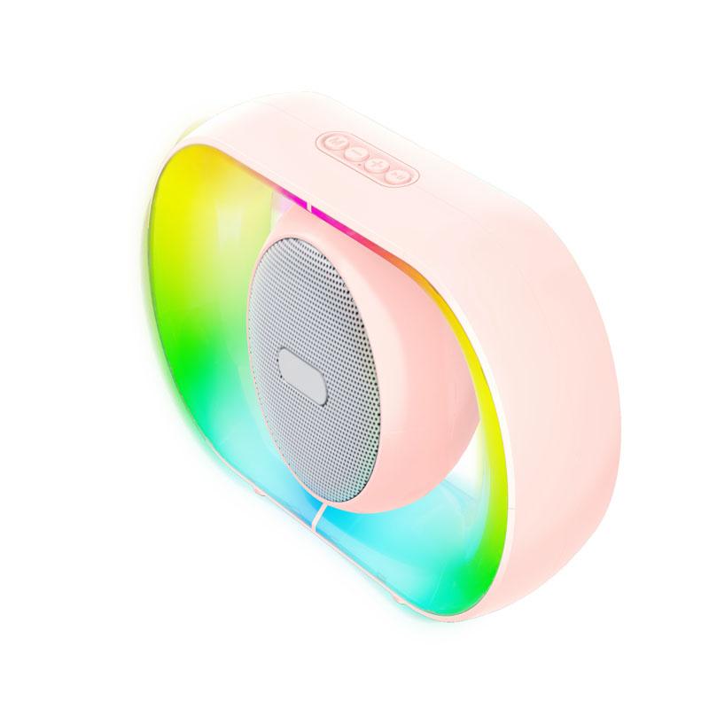 Portable Outdoor Bluetooth 5.3 Speaker RGB Atmosphere Light Shocking Subwoofer Wireless MP3 Music Player Support TF Card USB