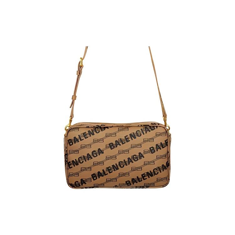 New Balenciaga Canvas Camera Bag, Crossbody Bag, Shoulder Bag Men's Khaki 702723210HA2762