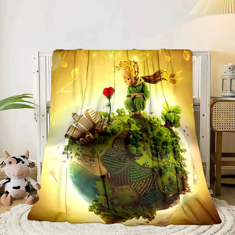 prince In The Stars Blanket Flannel Blanket for bed, sofa, Camping, Hiking, Picnic Essentials, gift for family Fan gifts