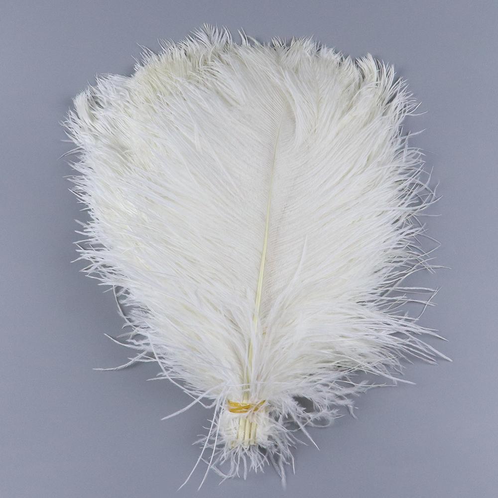 10Pcs White Ostrich Feathers for Wedding Party Decoration DIY Natural Feather Table Centerpiece Vase Craft Carnival Plumas Decor