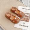 JIMITU New Girls Princess Leather Shoes 2025 Spring Children Flowers National Style Dance Shoes Kids Toddler Girls Shoes Flats