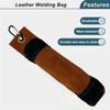 Cowhide Full Leather Electric Arc Welding Rod Bag  Equipment Maintenance