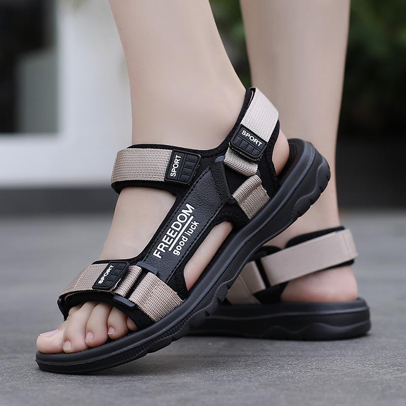 Yaz Yeni Erkek Moda Sandaletleri Erkek Roma Sandaletleri Pu Günlük Sandalet Erkek Ayakkabıları Nefes Alabilir Spor Plaj Ayakkabıları Günlük Sandalet Büyük Beden 38-47