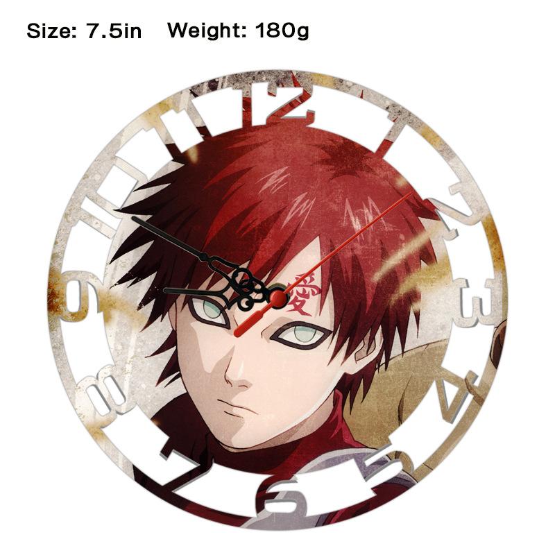 Naruto Sasuke Creative Wall Clock Anime Print Modern Minimalist Hanging Clock Naruto Shippuden Uzumaki Itachi