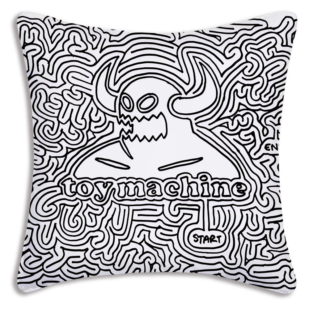 Skateboard Toys M-Machine Pillow Covers Cartoon Sofa Decorative Home Double-sided Printing Short Plush Cute Cushion Cover