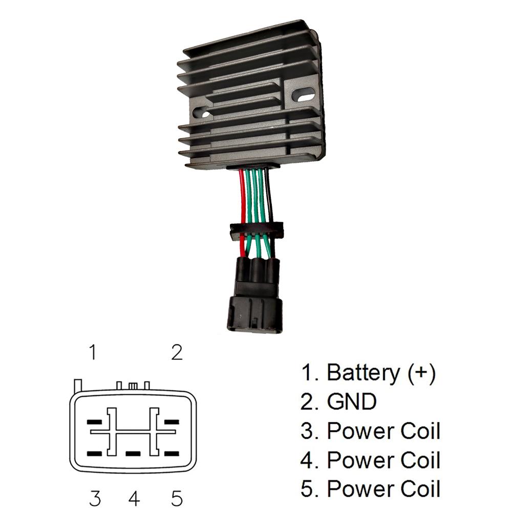Spannungsregler für Yamaha F50 F60 F70 F115 FL115 FT50 FT60 115 PS 4-Takt 68V-81960-10-00