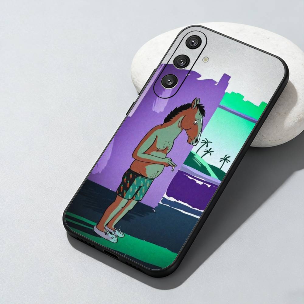 

Depressiv Bojack Horse-Man Phone Case For Samsung Galaxy A73,A72,A71,A70,A52,A51 Others Soft Black Cover Samsung a21s