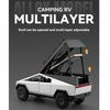 1/24 Scale Tesla Pickup Camping RV Car Model Diecast Metal Toy Vehicles Car Model Sound Light Collection Kids Toy Gift