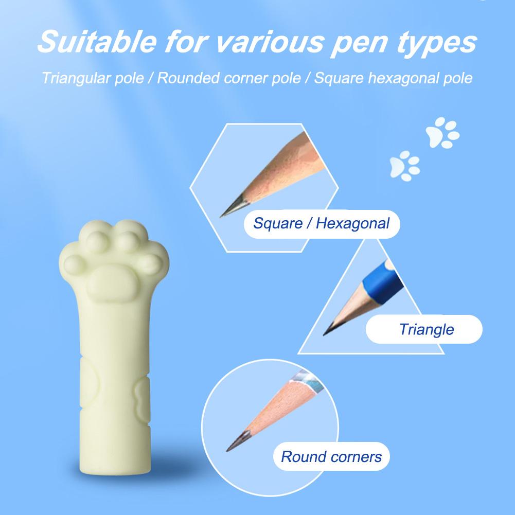 20 Stück Cartoon Bleistiftspitzenschutz, Kawaii Abwischbarer Radiergummi, Niedliche Stiftaufsätze, Federmäppchen, Schulbürobedarf