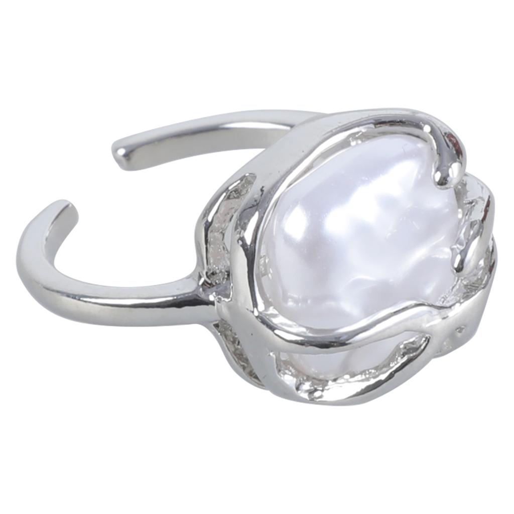 Natural Stone Ring Hollow Rings for Women Y2K Trend Ring Fashion Finger Jewelry