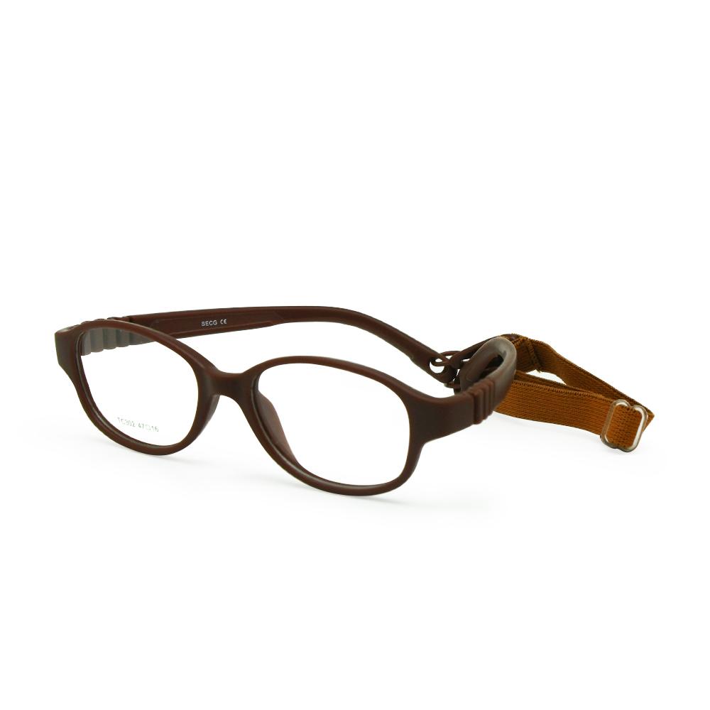 Children Optical Glasses Frame Size 47/16 with Strap No Screw One-piece Kid's Flexible Frame Band Cord Retainer