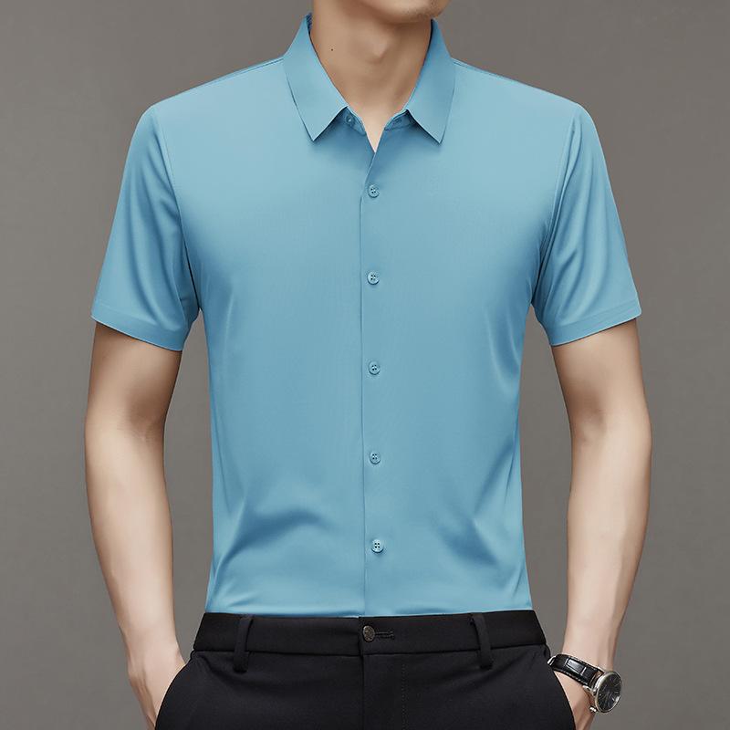 Men's Short Sleeve Shirt Summer Business Casual